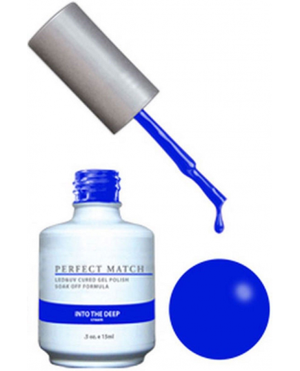 LECHAT PERFECT MATCH GEL POLISH & NAIL LACQUER - INTO THE DEEP .5OZ-15ML - PMS156