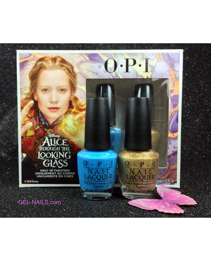 OPI ALICE THROUGH THE LOOKING GLASS COLLECTION NAIL LACQUER DUO