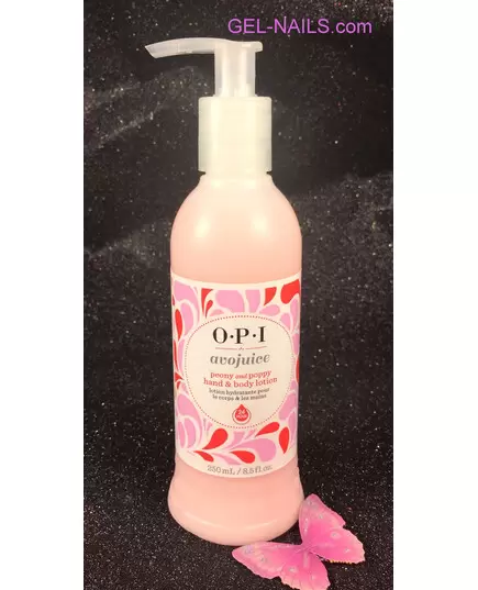 OPI AVOJUICE PEONY AND POPPY HAND AND BODY LOTION 250ML - 8.5 OZ - NEW LOOK