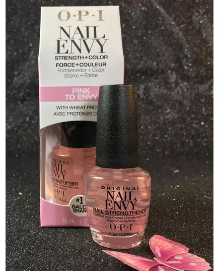 OPI NAIL ENVY PINK WHEAT PROTEIN & CALCIUM NT223 STRENGTH + COLOR