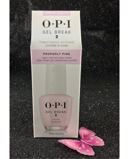 OPI PROPERTY PINK GEL BREAK 2 TREATMENT SYSTEM 15 ML / 0.5 OZ