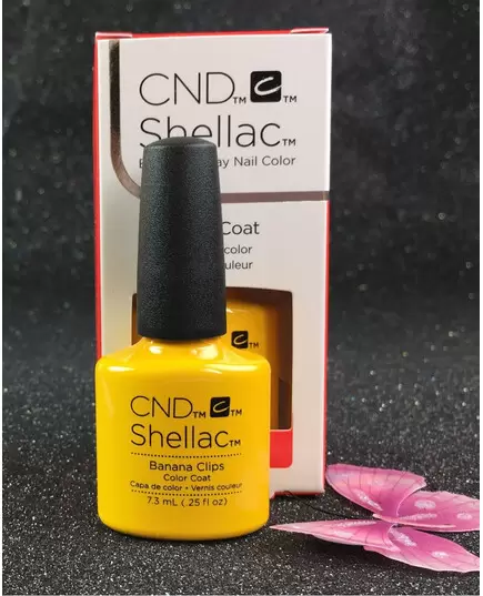 CND SHELLAC BANANA CLIPS 91405 GEL COLOR COAT NEW WAVE COLLECTION