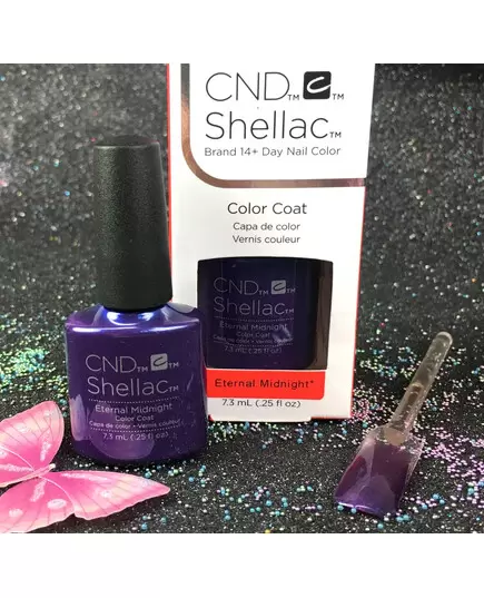 CND SHELLAC ETERNAL MIDNIGHT 91592 GEL COLOR NIGHTSPELL COLLECTION 7.3 ML - 0.25 OZ