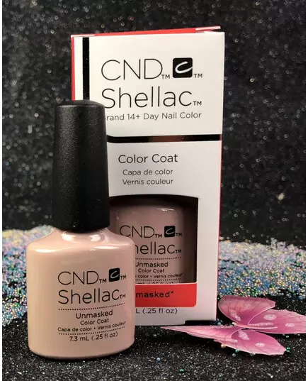 CND SHELLAC UNMASKED 150 COLOR COAT GEL NAIL POLISH NUDE 2018 COLLECTION 7.3 ML 0.25 FL OZ