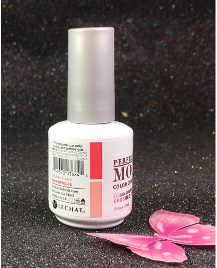 LECHAT CRUSHED CORAL PERFECT MATCH MOOD COLOR CHANGING GEL POLISH MPMG55