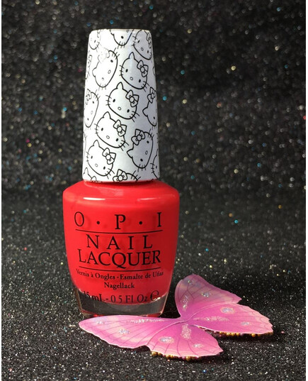 OPI HELLO KITTY NAIL LACQUER 5 APPLES TALL NLH89