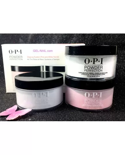 OPI POWDER PERFECTION DIPPING SYSTEM PINK AND WHITE TRIO KIT DP500