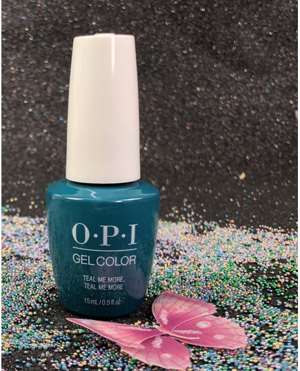 OPI TEAL ME MORE, TEAL ME MORE GCG45 GEL COLOR GREASE SUMMER 2018 COLLECTION