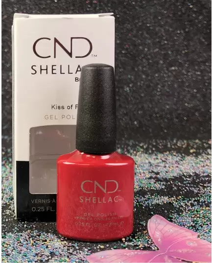 CND SHELLAC KISS OF FIRE 92492 GEL COLOR COAT NIGHT MOVES COLLECTION