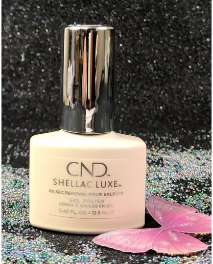 CND SHELLAC SATIN SLIPPERS #297 LUXE GEL POLISH 92281