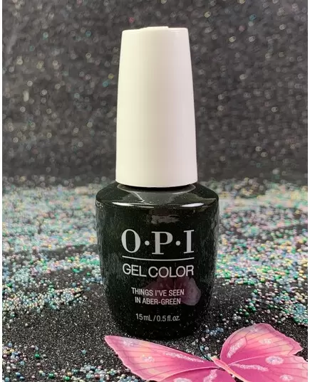 OPI GELCOLOR THINGS I'VE SEEN IN ABER-GREEN GCU15 SCOTLAND COLLECTION FALL 2019