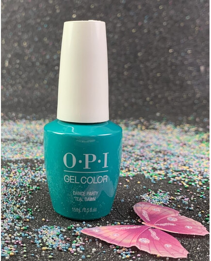 OPI DANCE PARTY 'TEAL DAWM GELCOLOR GCN74 NEON COLLECTION