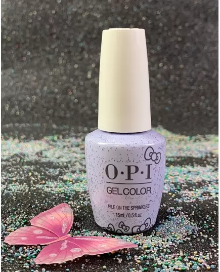 OPI PILE ON THE SPRINKLES GELCOLOR HPL06 HELLO KITTY 2019 HOLIDAY COLLECTION