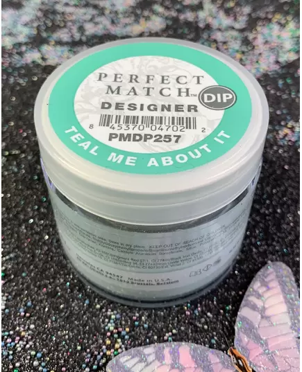 PERFECT MATCH DIP POWDER DESIGNER TEAL ME ABOUT IT STEP 3 (42G)
