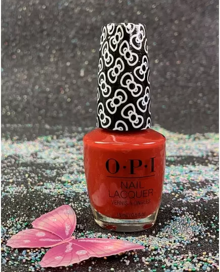 OPI A KISS ON THE CHÌC HRL05 NAIL LACQUER HELLO KITTY 2019 HOLIDAY COLLECTION