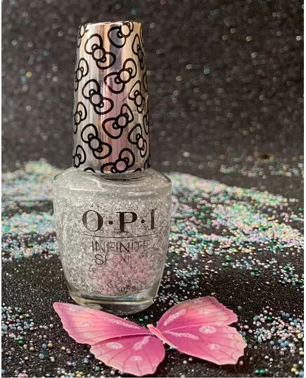 OPI SHINE GLITTER TO MY HEART HRL32 INFINITE SHINE HELLO KITTY 2019 HOLIDAY COLLECTION