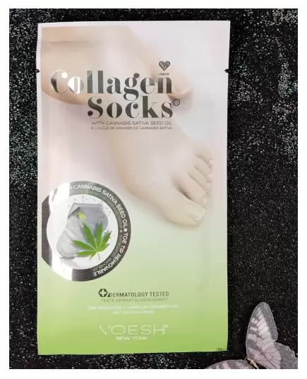 VOESH COLLAGEN SOCKS WITH CANNABIS SATIVA SEED OIL