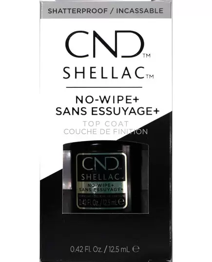 CND SHELLAC NO WIPE+ TOP COAT 15 ML - 0.5 FL OZ