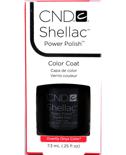 CND SHELLAC OVERTLY ONYX - GEL NAIL POLISH