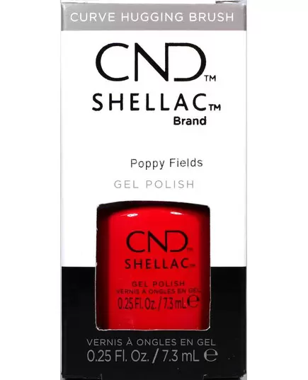 CND SHELLAC POPPY FIELDS - UV GEL NAIL POLISH