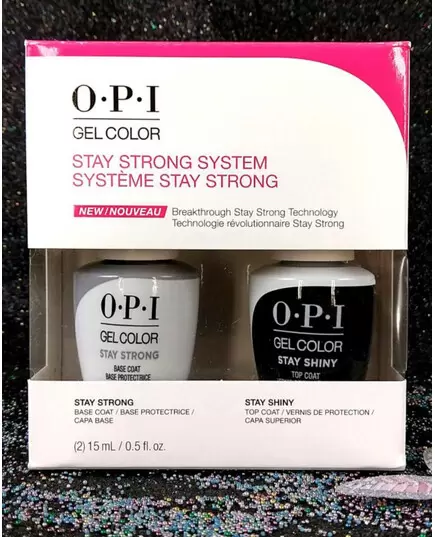 OPI GELCOLOR STAY STRONG BASE & STAY SHINY TOP DUO SPK54