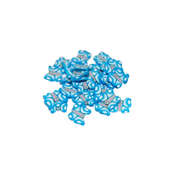 SLICED FIMO ART - BLUE BUTTERFLY (500PCS)