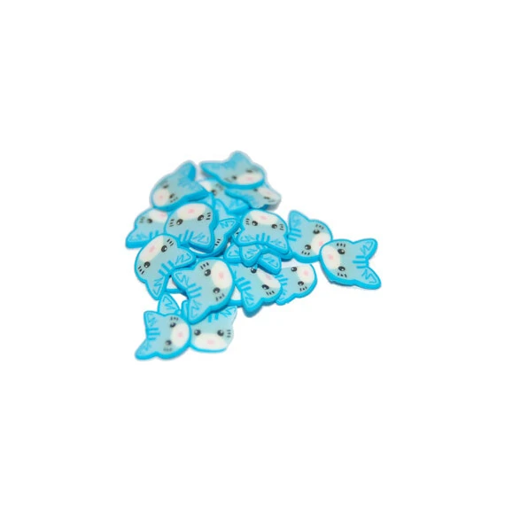 SLICED FIMO ART - BLUE CAT (500PCS)