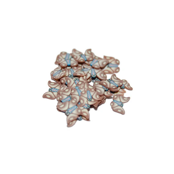 SLICED FIMO ART - BROWN BUTTERFLY (500PCS)
