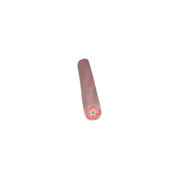 FIMO ART STICK - RED & GREEN FLOWER