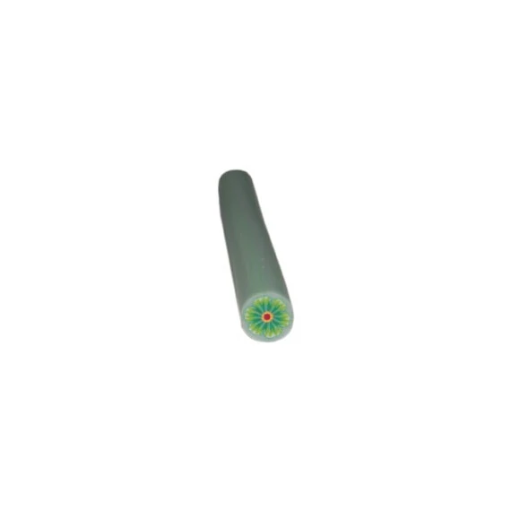 FIMO ART STICK - GREEN & RED FLOWER