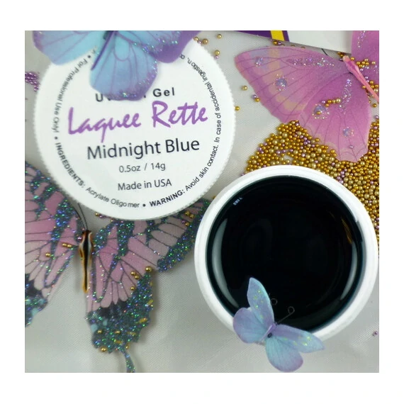 LAQUEE RETTE - UV NAIL GEL - MIDNIGHT BLUE .5OZ (14G)