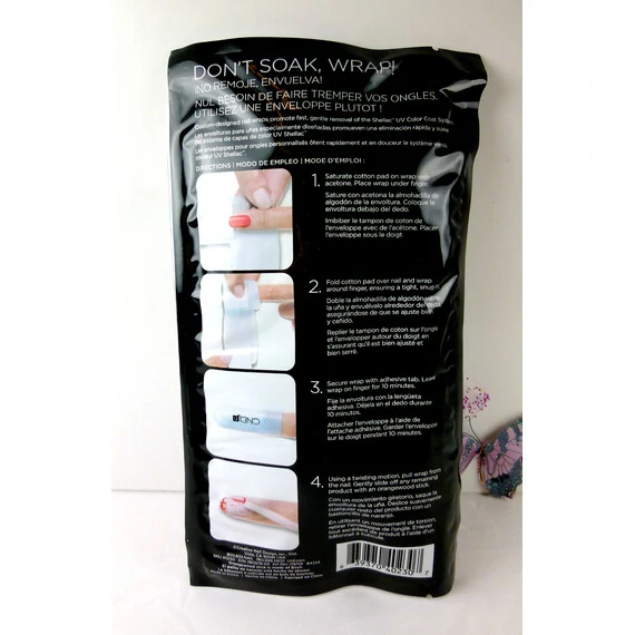 CND SHELLAC REMOVAL WRAPS 10PCS