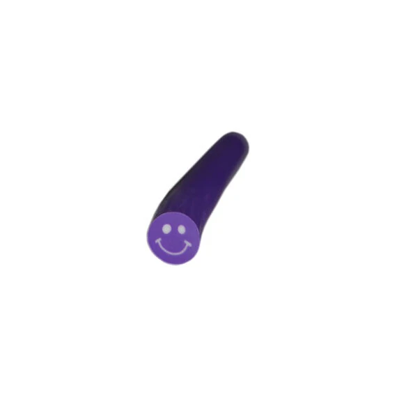 FIMO ART STICK - PURPLE SMILEY FACE
