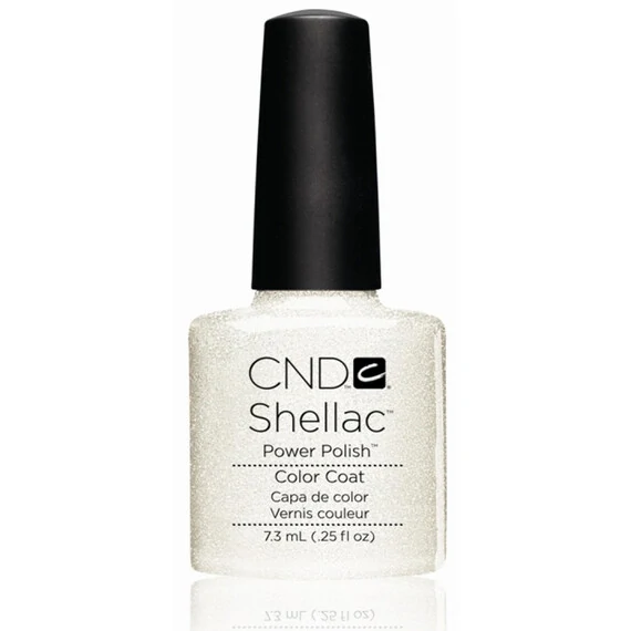 CND SHELLAC UV COLOR COAT - GEL NAIL POLISH - SILVER VIP STATUS COLOR