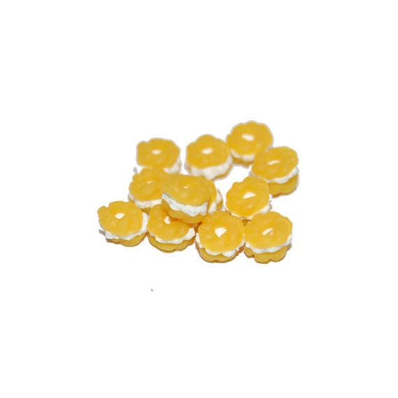 CERAMIC NAIL ART- 3D CREAM DONUT (100PCS)