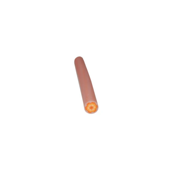FIMO ART STICK - ORANGE & YELLOW FLOWER
