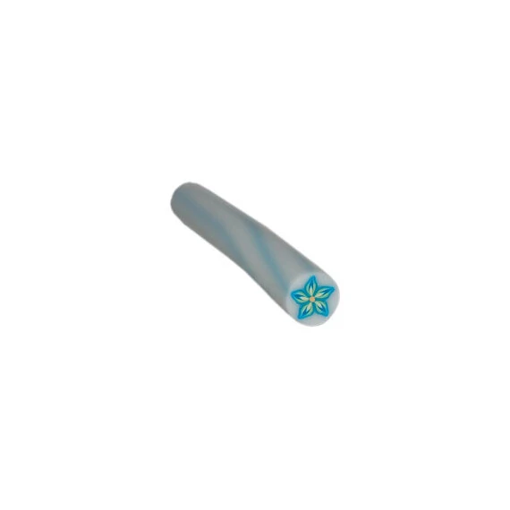 FIMO ART STICK - BLUE & GREEN FLOWER
