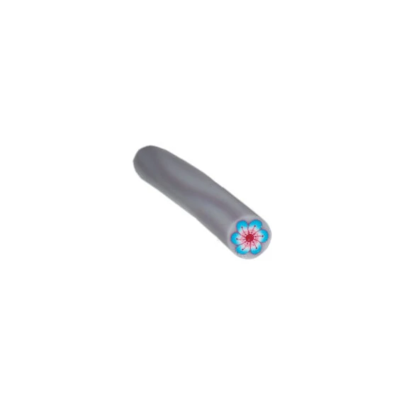 FIMO ART STICK - BLUE & RED FLOWER
