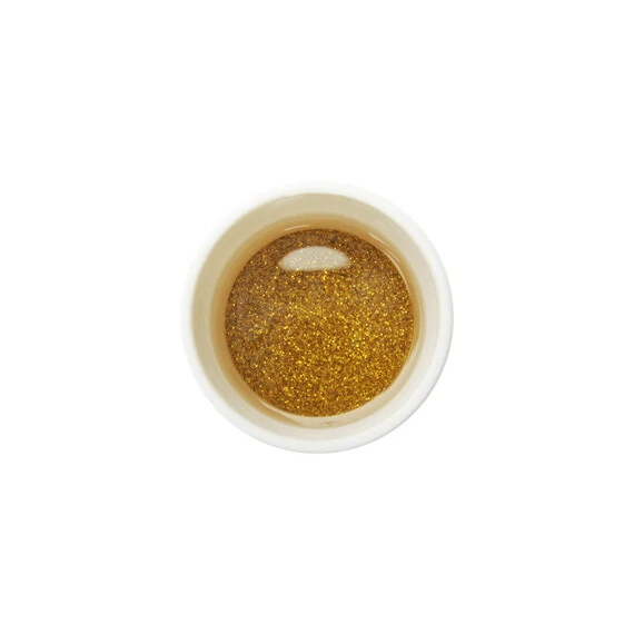 LAQUEE RETTE - UV NAIL GEL - GLITTER GOLD .5OZ (14G)