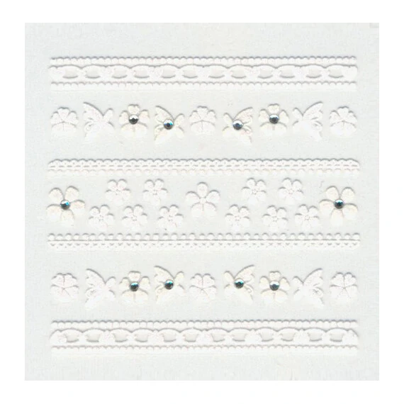 3D LACE NAIL STICKERS SKU3DGP09
