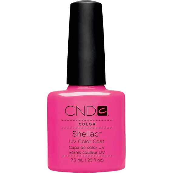CND SHELLAC UV COLOR COAT - GEL NAIL POLISH - HOT POP PINK