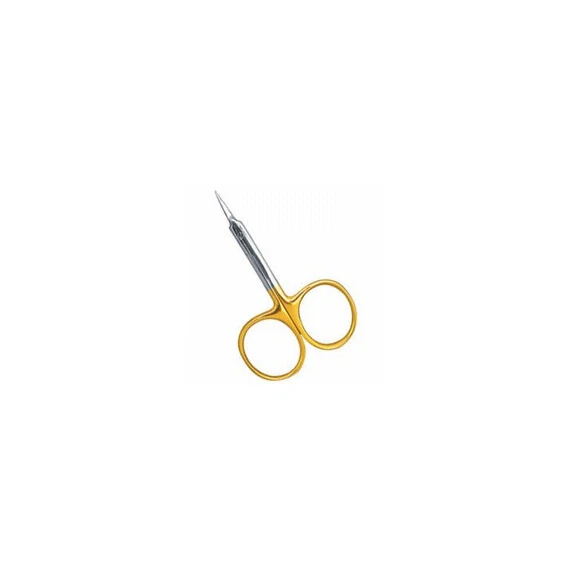 ARROW POINT SCISSORS HALF GOLD PLATED 9CM