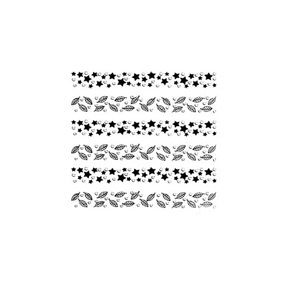 3D DETAILED NAIL STICKERS WITH RHINESTONES LR_N04_B