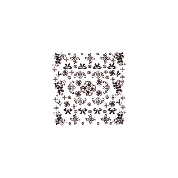 3D DETAILED NAIL STICKERS WITH RHINESTONES LR_NSA05_B