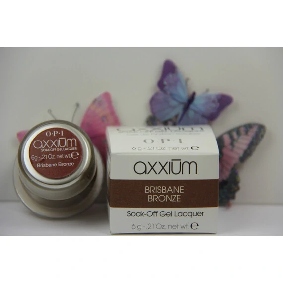 AXXIUM OPI SOAK-OFF GEL LACQUER BRISBANE BRONZE 6G - 0.21 OZ