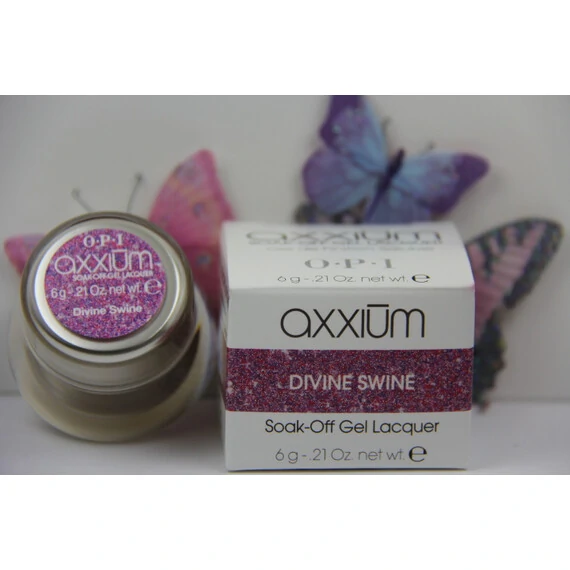 AXXIUM OPI SOAK-OFF GEL LACQUER DIVINE SWINE 6G/0.21 OZ