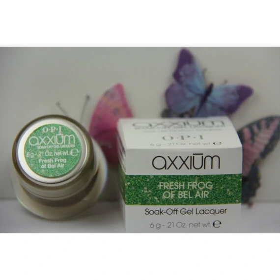 AXXIUM OPI SOAK-OFF GEL LACQUER FRESH FROG OF BEL AIR 6G - 0.21 OZ