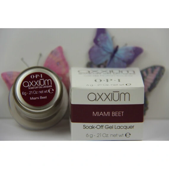 AXXIUM OPI SOAK-OFF GEL LACQUER MIAMI BEET 6G - 0.21OZ