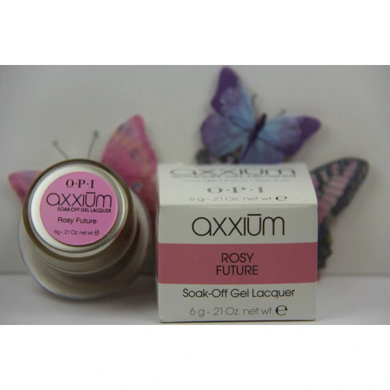 AXXIUM OPI SOAK-OFF GEL LACQUER ROSY FUTURE 6G 0.21OZ