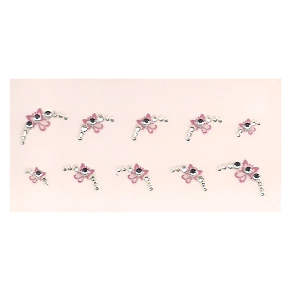 3D JEWELRY NAIL STICKERS SKU3DFJ02 FRENCH STONES